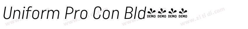 Uniform Pro Con Bld字体转换